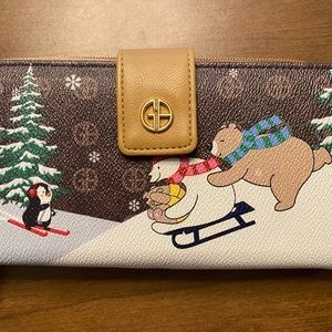 Giani Bernini womens wallet with winter scene